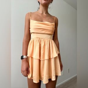 Lucy In The Sky Orange Ruffle Dress 🧡🧡